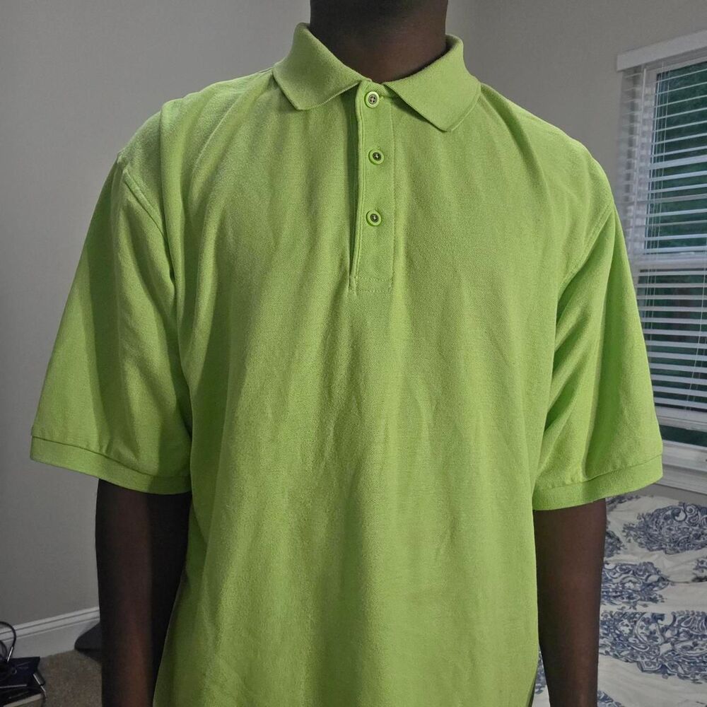 Port Authority Men's Green Polo Shirt